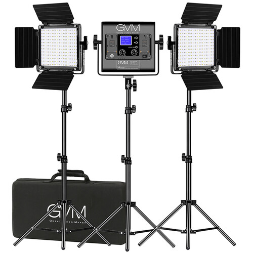 [SAP-LGT-GVM800D-01] GVM 800D-RGB LED Light Panel (3-Light Kit)