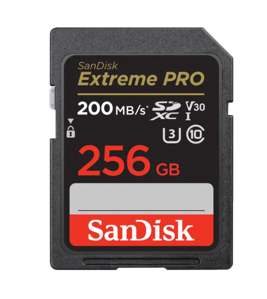 [SAP-ACC-SD256-01] SanDisk SD256GB 200mbs Extreme pro Memory Card