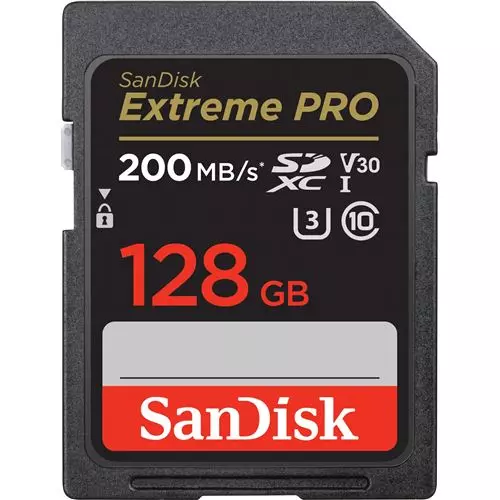 [SAP-ACC-SD128-01] SanDisk SD128GB 200mbs Extreme pro Memory Card