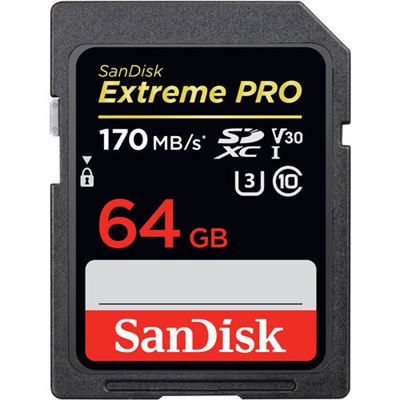 [SAP-ACC-SD64-01] SanDisk SD64GB 170mbs Extreme pro Memory Card